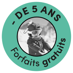 Forfaits gratuits pour les - de 5 yo